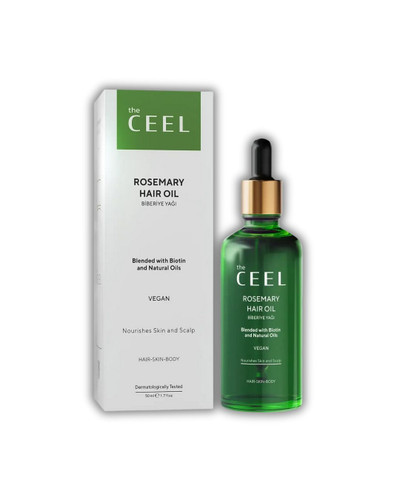 روغن رزماری تقویتکننده و ضدریزش مو با بیوتین و روغنهای طبیعی