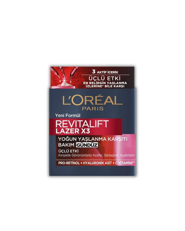 کرم روز Revitalift Laser X3 لورآل — ضد چروک و سفتکننده پوست