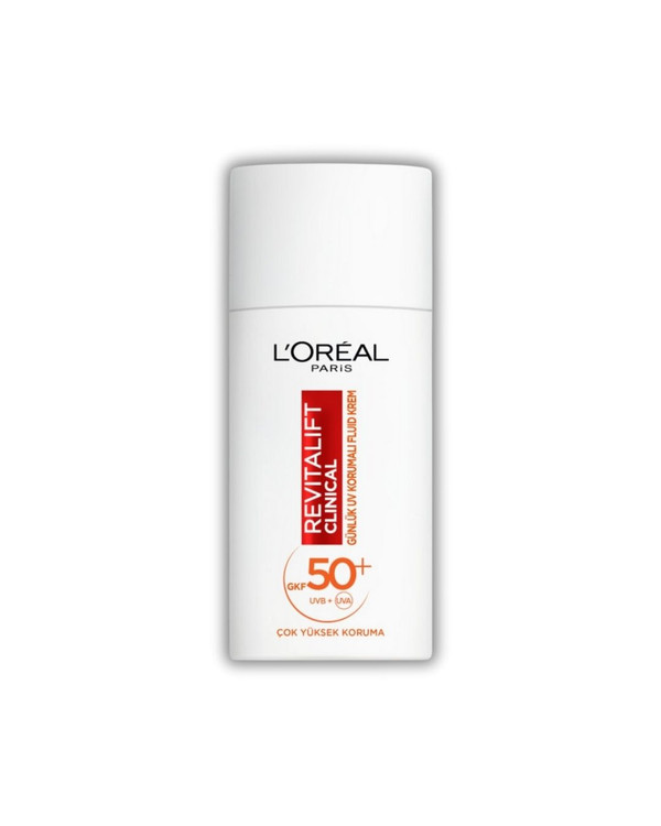 کرم ضدآفتاب روزانه Revitalift Clinical Loreal SPF50 لورآل – با ویتامین C و آنتیاکسیدان ــ ضدلک و روشن کننده پوست