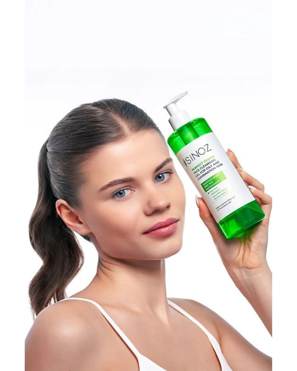 ژل شستوشوی صورت سینوز | SiNOZ مخصوص پوست چرب و مختلط – کنترل چربی و پاکسازی عمقی – حجم 400 میل