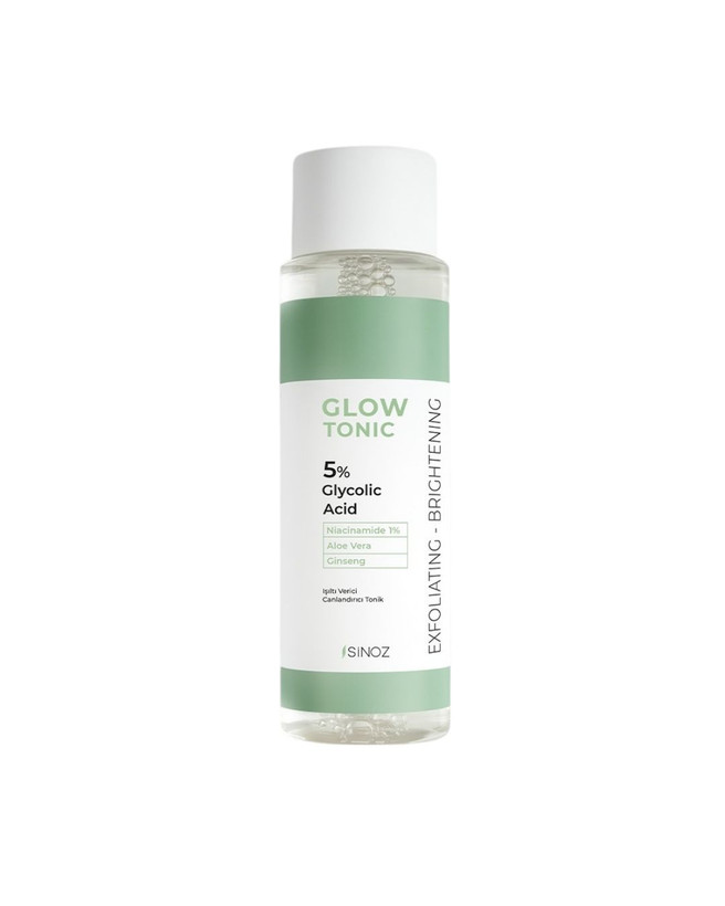تونر درخشانکننده و لایهبردار ملایم Sinoz Glow Tonic | سینوز با 5% اسید گلیکولیک