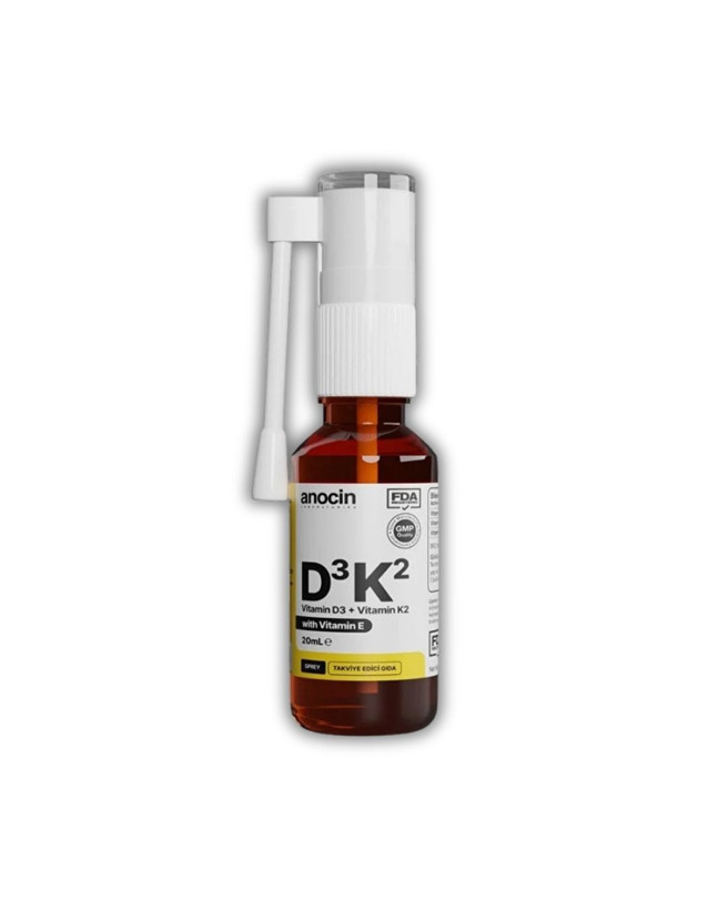 قطره و اسپری ویتامین D3 + K2 + E آنوسین | Anocin