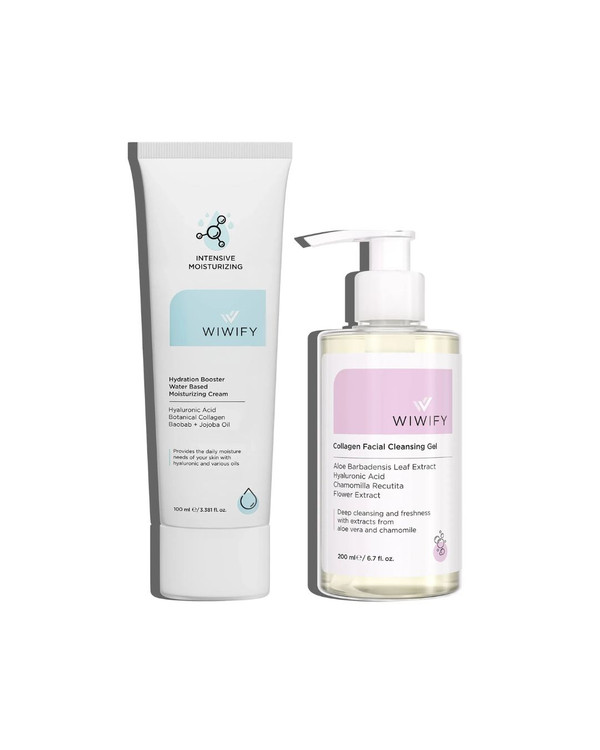 ست شوینده و آبرسان ویویفای | WIWIFY _ مرطوب کننده 24 ساعته + ژل شستشوی صورت