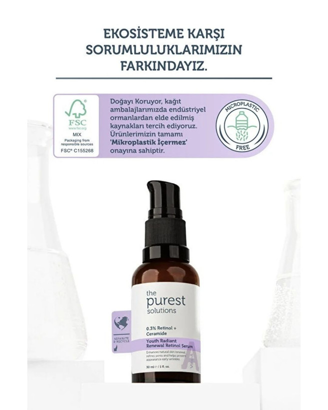 سرم شب رتینول لیپوزومال ۲۰+ (ضد چروک و جوانساز) پیورست | The Purest Solutions