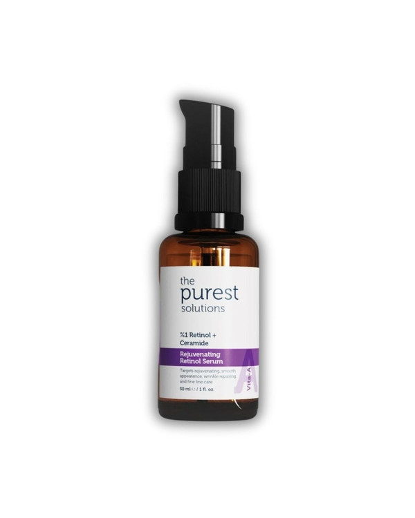 سرم شب رتینول ۱٪ + سرامید پیورست | The Purest Solutions ـ ضد چروک قوی و ترمیم کننده
