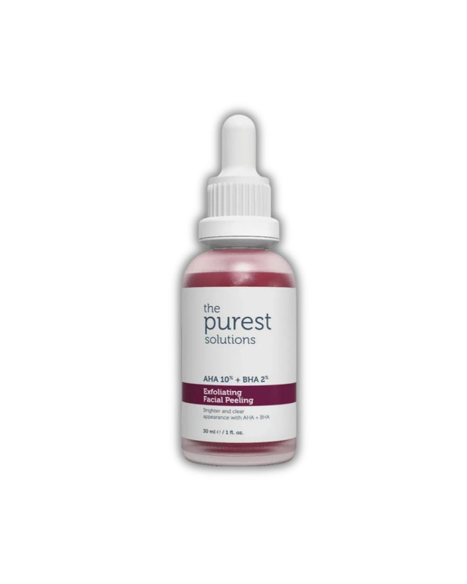سرم پیلینگ قرمز AHA 10% + BHA 2% پیورست | The Purest Solutions ـ روشنکننده و ضد منافذ باز