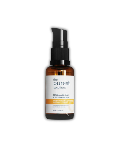 سرم ویتامین C ضدلک ، روشن کننده ، ضدپیری و آنتیاکسیدان پیورست | The Purest Solutions ـ 10% آسکوربیک اسید + 0.5% فرولیک اسید