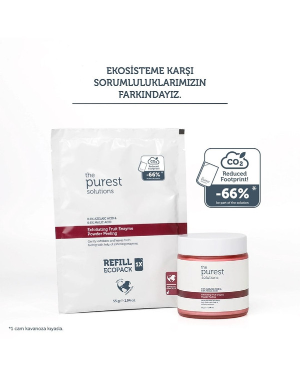 بسته اقتصادی و جایگزین پودر لایهبردار و روشنکننده آنزیمی پیورست | The Purest Solutions ـ روشن کننده قوی ، ضدجوش سرسیاه