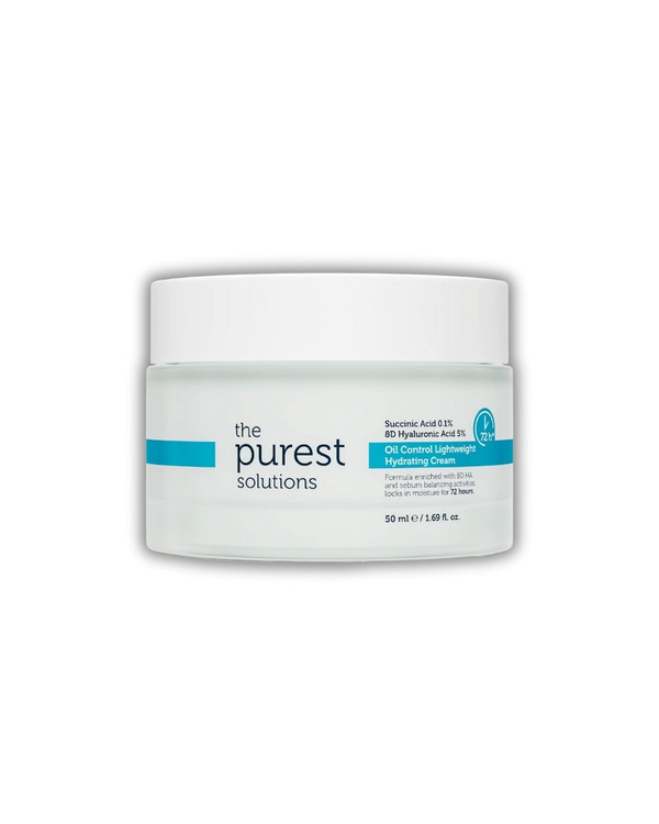 کرم آبرسان و کنترلکننده چربی ۷۲ ساعته پیورست | The Purest Solutions ـ متعادل کننده ی چربی پوست