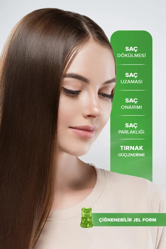 پاستیل 60 عددی ویتامین مو Lifecell Hair Vitamins | لایف سل ـ کمپلکس تقویت ریشه ، ضد ریزش و سفیدی مو