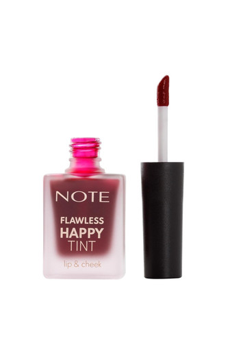 تینت مایع دوکاره لب و گونه نوت | Note Cosmetics مدل Flawless Happy Tint ـ رنگ 03 Sweet Pink (صورتی شاداب)