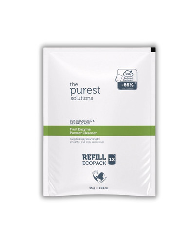 بستهبندی پرکننده پودر پاک کننده و پاکسازی صورت آنزیمی پیورست | The Purest Solutions ـ لایهبرداری ملایم با 0.2% آزلائیک اسید و مالیک اسید (پاک کننده ی پودری) کپی