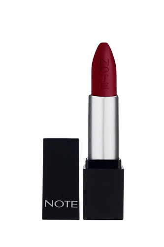 رژلب جامد Note Mattever نوت با ماندگاری بالا | رنگ 18 Heartbeat Red (نیمه مات قرمز-قهوهای)
