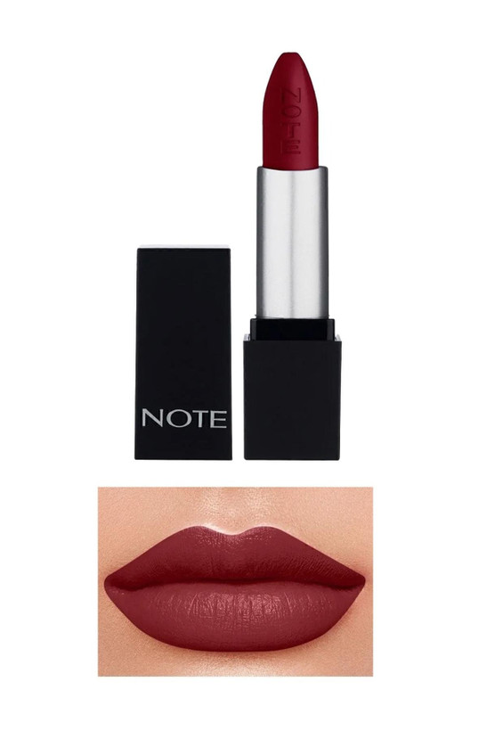 رژلب جامد Note Mattever نوت با ماندگاری بالا | رنگ 18 Heartbeat Red (نیمه مات قرمز-قهوهای)