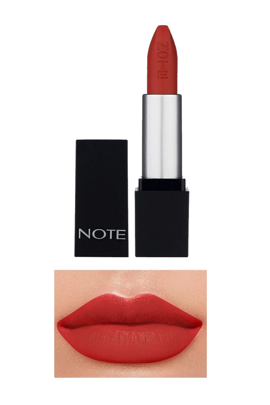 رژلب جامد Note Mattever نوت با ماندگاری بالا | رنگ 17 Dress Red (قرمز کلاسیک نیمه مات)