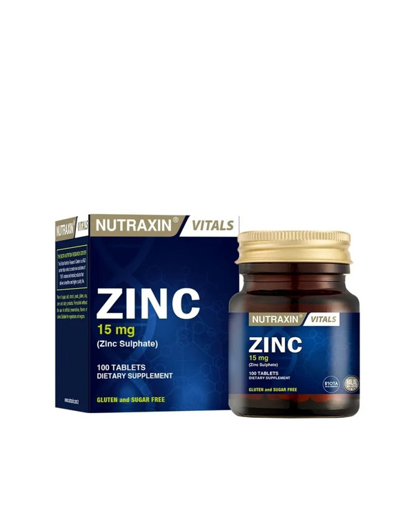 مکمل زینک (Zinc) نوترکسین | Nutraxin قرص 100 عددی