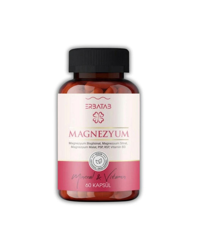 منیزیم ۳گانه با ویتامینهای B2، B3 و B6 ارباتاب | Erbatab ـ 60 عددی