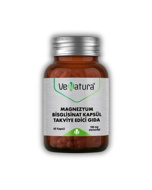 مکمل منیزیم بیسگلیسینات وناتورا | VeNatura ـ جذب بالا، حمایت از عضلات، اعصاب، قلب و بهبود خواب ، 60 عددی