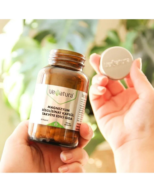 مکمل منیزیم بیسگلیسینات وناتورا | VeNatura ـ جذب بالا، حمایت از عضلات، اعصاب، قلب و بهبود خواب ، 60 عددی