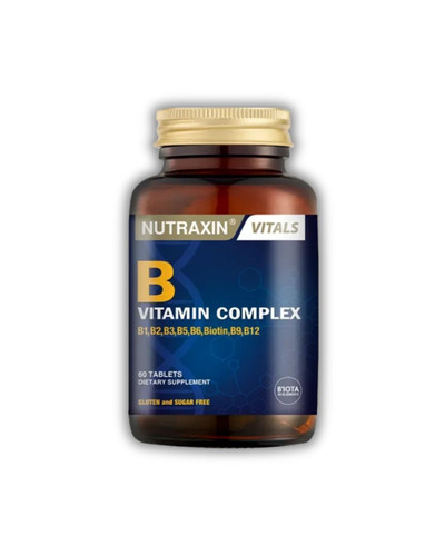 مکمل ب کمپلکس نوترکسین | Nutraxin | حاوی 10 نوع ویتامین ب ـ افزایش انرژی، کاهش خستگی و حمایت عصبی و متابولیک