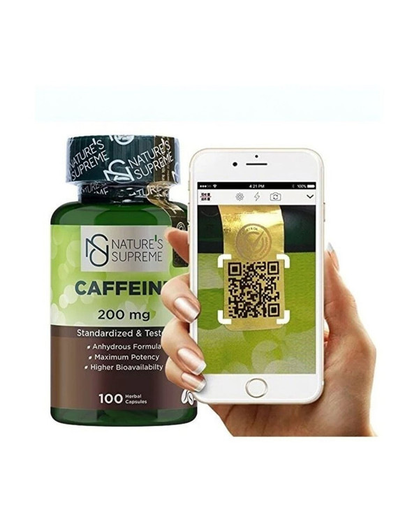 مکمل کافئین ۲۰۰ نیچرز سوپریم | Nature’s Supreme ـ افزایش متابولیسم و چربی سوزی ، بهبود عملکرد ورزشی ، افزایش انرژی و هوشیاری ذهنی ـ 100 عددی