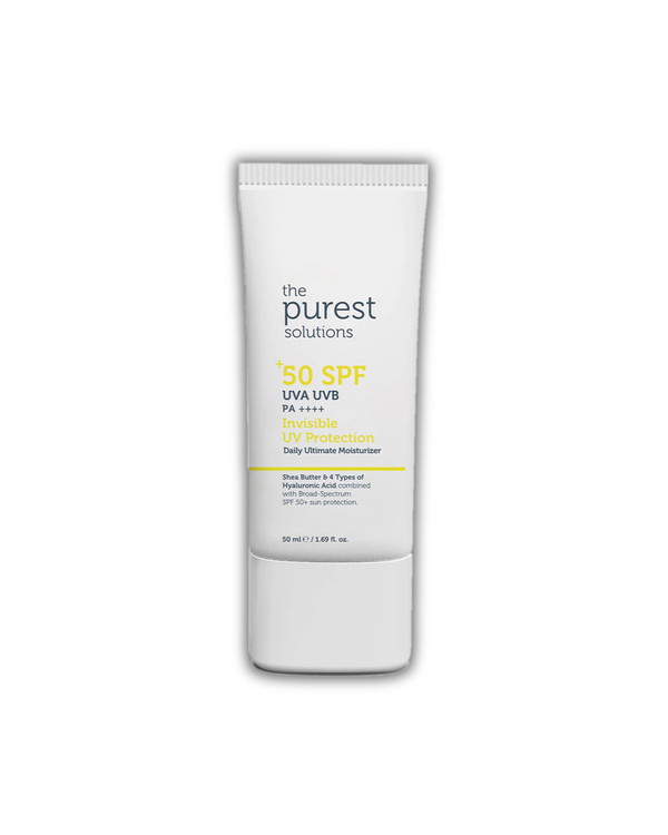 ضدآفتاب سبک با مرطوب کنندگی بالا پیورست سولوشِنز | The Purest Solutions- بی رنگ - SPF50 - محافظت و آبرسانی بالا ، بدون رد سفیدی