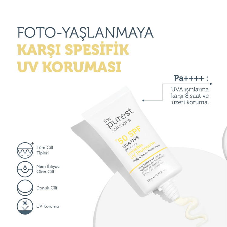 ضدآفتاب سبک با مرطوب کنندگی بالا پیورست سولوشِنز | The Purest Solutions- بی رنگ - SPF50 - محافظت و آبرسانی بالا ، بدون رد سفیدی