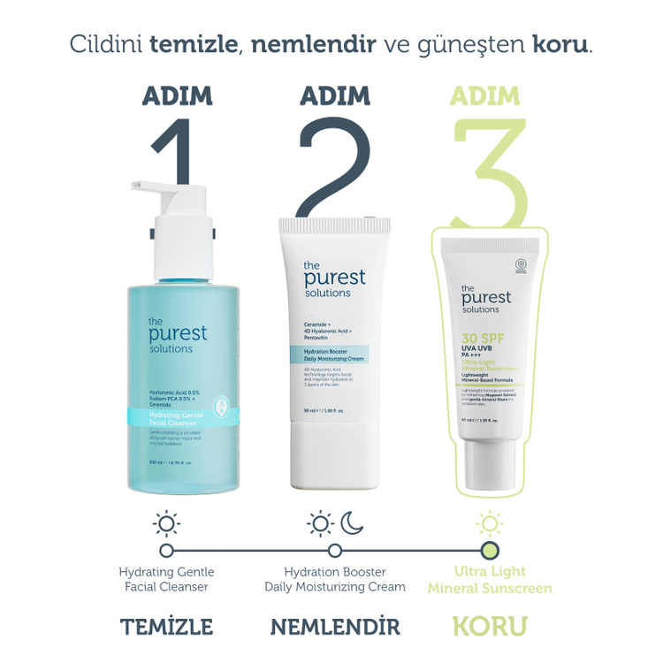 ضدآفتاب مینرال (معدنی) پیورست سولوشِنز | The Purest Solutions - سبک ، SPF30 ، مناسب انواع پوست و پوست حساس