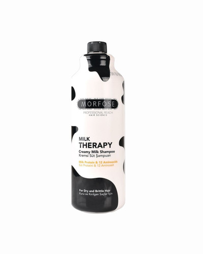 Morfose Milk Therapy Shampoo 1000 ml - Milk Protein, Repairing, Nourishing Effect