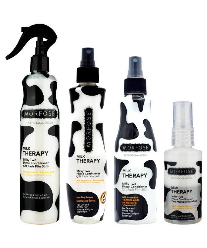 Morfose Milk Therapy Dual Phase Hair Care Blow Dry Water 240 ml - Anti-Hair Loss, Nourishing, Protective Effect