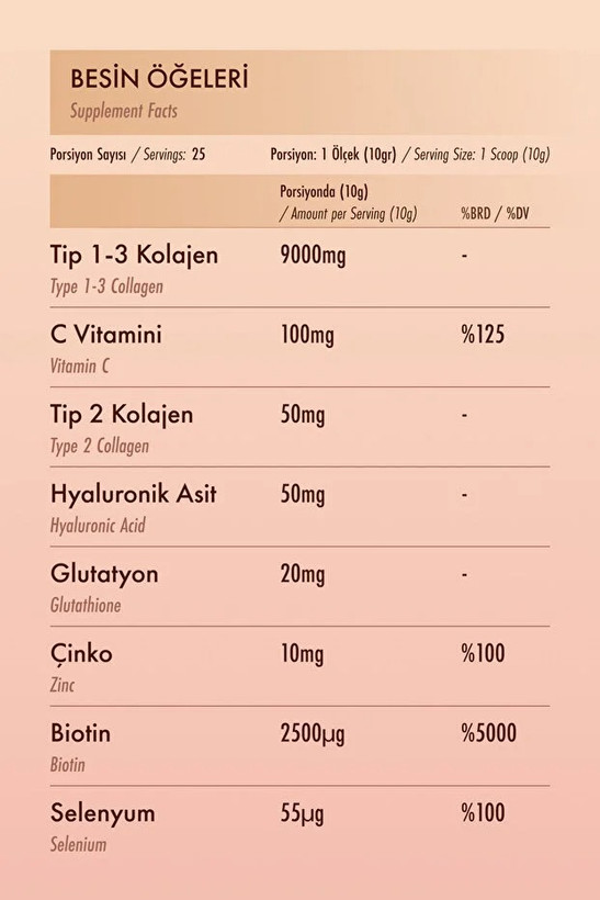 Proteinocean Collagen | Raspberry - With 6 Added Vitamins - Type 1,2,3 - 250g 25 Servings